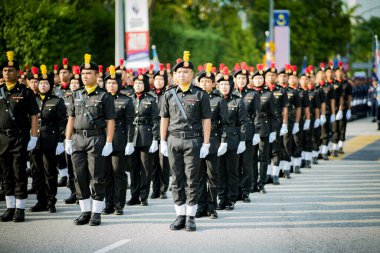 Putrajaya, Malezya - 31 Ağustos 2019: Dataran Putrajaya 'da 62. Malezya Bağımsızlık Günü sırasında.