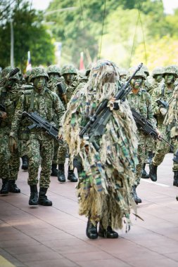 Putrajaya, Malezya - 31 Ağustos 2019: Dataran Putrajaya 'da 62. Malezya Bağımsızlık Günü sırasında.