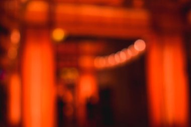 Çin Yeni Yıl Işık Festivali 'nin bulanık sahnesi.