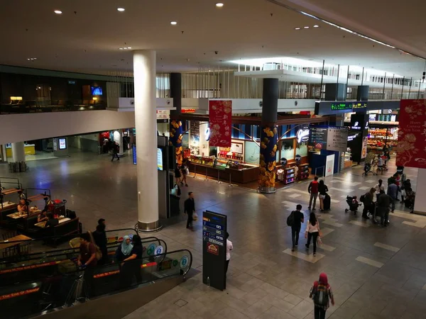 Klia Malásia Janeiro 2018 Multidões Turistas Terminal Baixo Custo Aeroporto — Fotografia de Stock