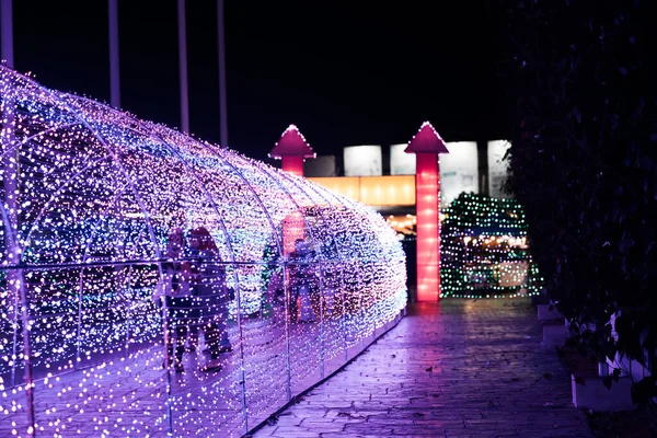 Verbazingwekkend Licht Festival Kerst Concept — Stockfoto