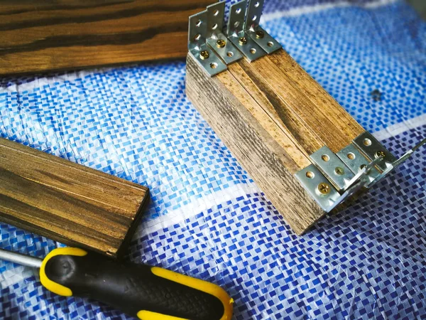 Dřevěné Desky Dřevoobráběcí Dílně — Stock fotografie