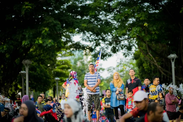 Putrajaya Malesia Agosto 2019 Giovani Festeggiano Durante Malaysia Independence Day — Foto Stock