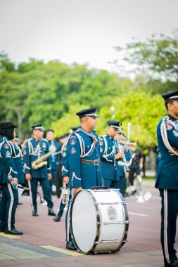 Putrajaya, Malezya - 31 Ağustos 2019; 62 Malezya Bağımsızlık Günü Geçidi sırasında Gençlik Kutlaması 31 Ağustos 2019 'da Dataran Putrajaya' da.