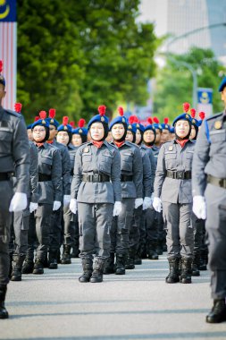 Putrajaya, Malezya - 31 Ağustos 2019: Dataran Putrajaya 'da 62. Malezya Bağımsızlık Günü sırasında.