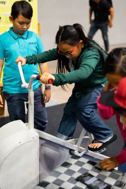 Kuala Lumpur, Malezya - 14 Eylül 2019: Malezya Uluslararası Ticaret ve Sergi Merkezi 'ndeki Malezya Dijital Fuarı' nda (Mitec).