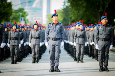 Putrajaya, Malezya - 31 Ağustos 2019: Dataran Putrajaya 'da 62. Malezya Bağımsızlık Günü sırasında.