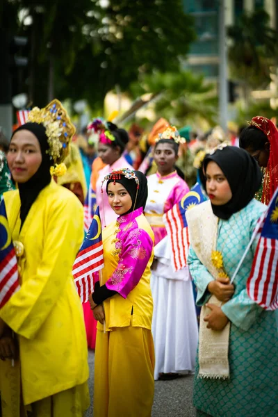 Putrajaya Malaysia Augusti 2019 Ungdom Firar Malaysia Självständighetsdag Parade Augusti — Stockfoto