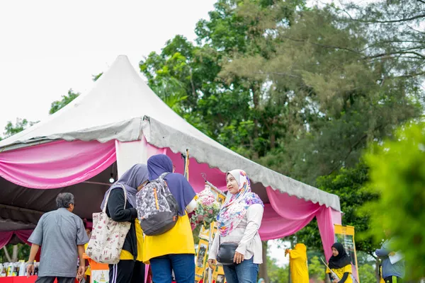 Bangi Malásia Outubro 2019 Pessoas Que Participam Eventos Comunitários Taman — Fotografia de Stock