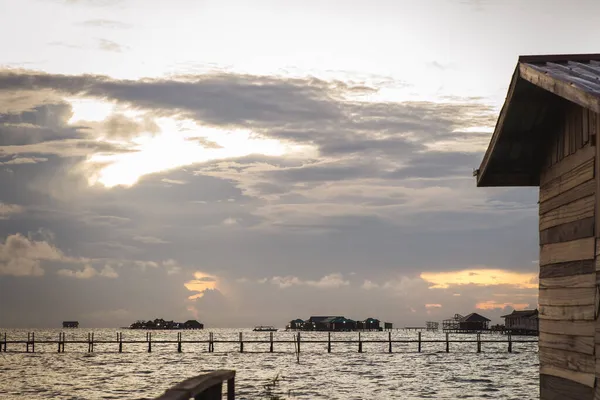 Prachtig Zonsondergang Uitzicht Egang Egang Buurt Van Bum Bum Island — Stockfoto