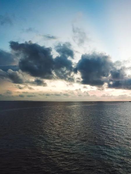 Luftaufnahme Der Schönen Landschaft Der Nähe Der Insel Und Meer — Stockfoto