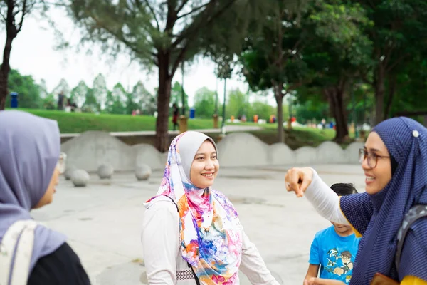 Bangi Malaysia Oct 2019 Personer Som Deltar Samhällsarrangemang Taman Tasik — Stockfoto