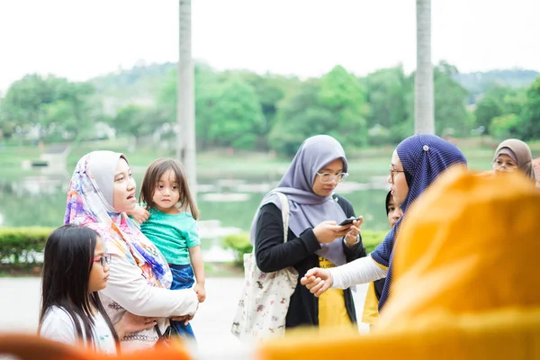 Bangi Malezja Październik 2019 Ludzie Imprezie Społeczności Ekologicznej Taman Tasik — Zdjęcie stockowe