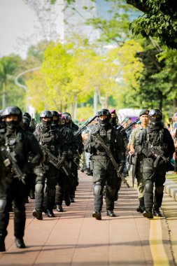 Putrajaya, Malezya - 31 Ağustos 2019: Dataran Putrajaya 'da 62. Malezya Bağımsızlık Günü sırasında.