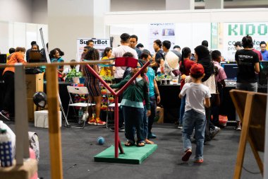 Kuala Lumpur, Malezya - 14 Eylül 2019: Malezya Uluslararası Ticaret ve Sergi Merkezi 'nde (Mitec).