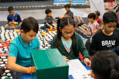 Kuala Lumpur, Malezya - 14 Eylül 2019: Malezya Uluslararası Ticaret ve Sergi Merkezi 'nde (Mitec).