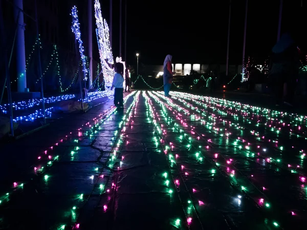 Increíble Festival Luz Concepto Navidad — Foto de Stock