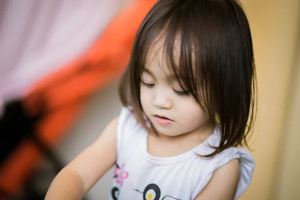 Asiatische Kinder Spielen Hause — Stockfoto