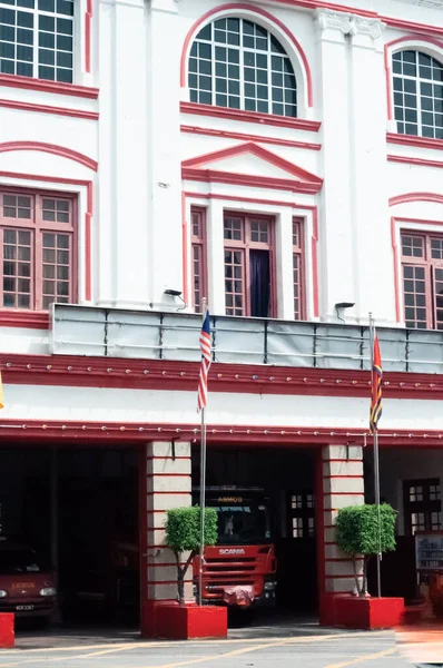 Georgetown Penang Abril 2019 Estación Bomberos Camión Bomberos Malasia Penang — Foto de Stock