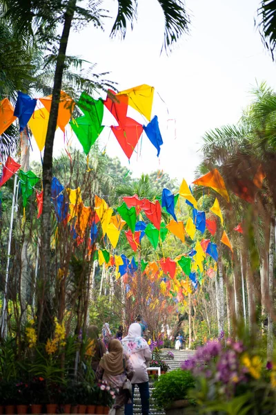 2014 Putrajaya Malaysia September 2019 Colorful Kite Wanging Royal Floria — 스톡 사진