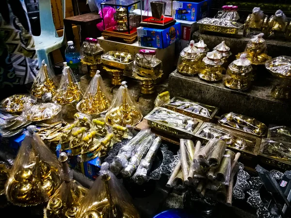 Many Souvenirs Market Background — Stock Photo, Image