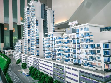 Bandar Seri Putra, Malezya - 25 Mart 2018: Putra1 Apartman Modeli.