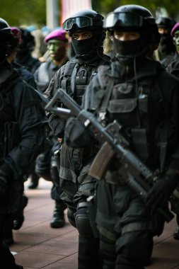 Putrajaya, Malezya - 31 Ağustos 2019: Dataran Putrajaya 'da 62. Malezya Bağımsızlık Günü sırasında.