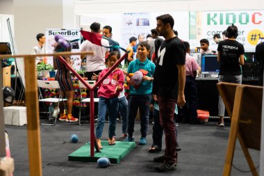 Kuala Lumpur, Malezya - 14 Eylül 2019: Malezya Uluslararası Ticaret ve Sergi Merkezi 'nde (Mitec).