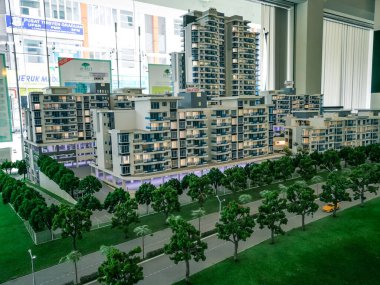 Bandar Seri Putra, Malezya - 25 Mart 2018: Putra1 Apartman Modeli.