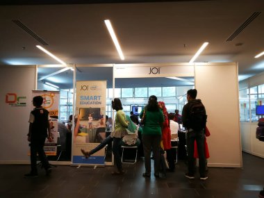 Bukit Jalil, Malezya - 29 Eylül 2018: Dijital yapıcı fuarım, Malezya gençliğini dijital kullanıcılardan Axiata Arena 'da tutulan üreticilere dönüştürme amaçlı ortak bir kamu-özel akademi girişimi 