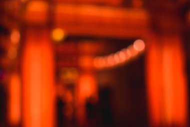 Çin Yeni Yıl Işık Festivali 'nin bulanık sahnesi.