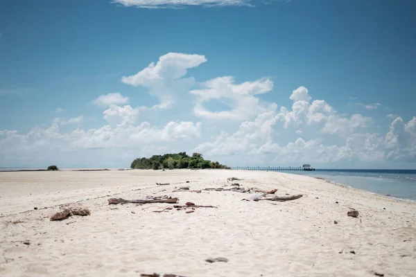 Fond Plage Été Sable Mer Ciel — Photo