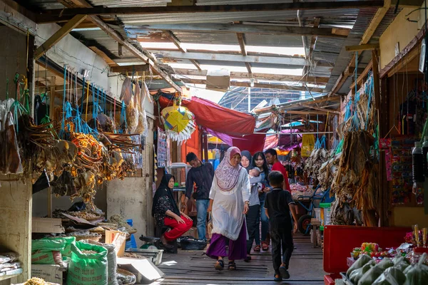 Semporna Maleisië November 2019 View Local Market Semporna — Stockfoto