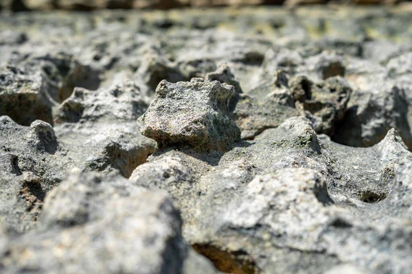 Nahaufnahme Der Oberfläche Stein Hintergrund Tapete Hintergrund Der Steinwand Textur — Stockfoto