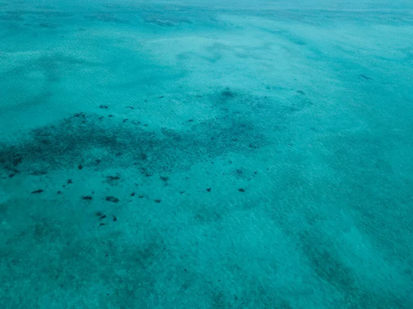 Luftaufnahme Des Türkisgrünen Meeres Bum Bum Island Semporna Sabah Malaysia — Stockfoto