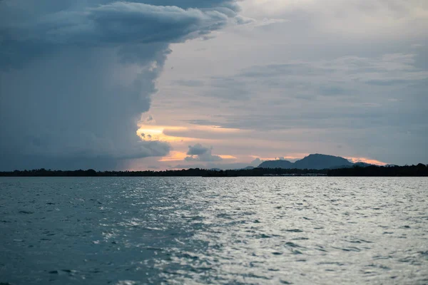 Légköri Széles Panoráma Bum Bum Island Ellen Kora Reggeli Kék — Stock Fotó