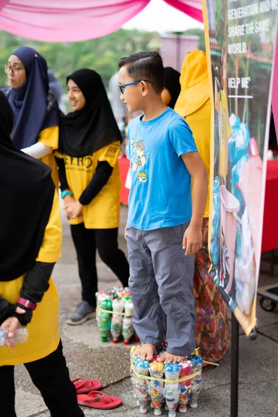 Bangi Malaysia Oct 2019 Trash Hero Malaysia Activists Educating Visitors — Stock Photo, Image