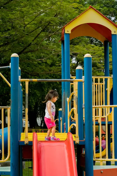 Cute Little Asian Years Old Toddler Baby Girl — Stock Photo, Image