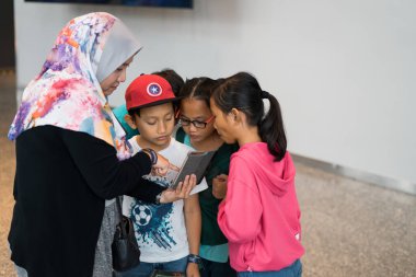 Kuala Lumpur, Malezya - 14 Eylül 2019: Malezya Uluslararası Ticaret ve Sergi Merkezi 'ndeki Malezya Dijital Fuarı (Mitec).