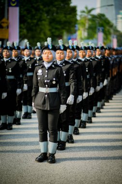 Putrajaya, Malezya - 31 Ağustos 2019: Dataran Putrajaya 'da 62. Malezya Bağımsızlık Günü sırasında.