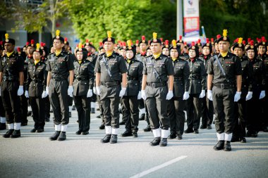 Putrajaya, Malezya - 31 Ağustos 2019: Dataran Putrajaya 'da 62. Malezya Bağımsızlık Günü sırasında.