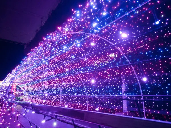 Incroyable Festival Lumière Concept Noël — Photo