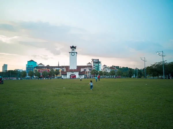Nilai Negeri Sembilan 2019 Október Este Emberek Parkban — Stock Fotó