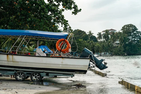 Taxi Tourist Speed Boat Beach — Stock Photo, Image