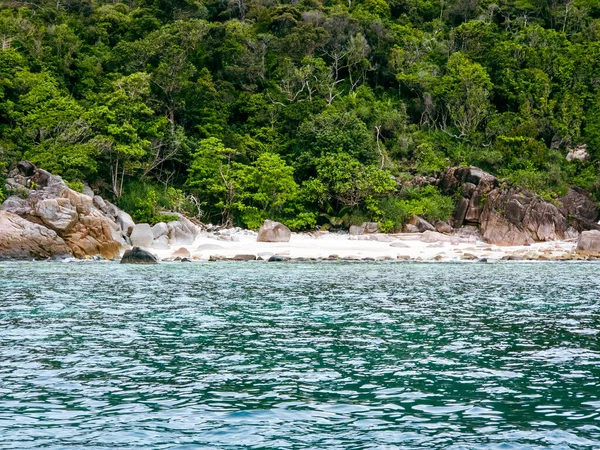 Panorama Tropical Island Surrounded Clear Turquoise Sea Pulau Redang Malaysia — Zdjęcie stockowe