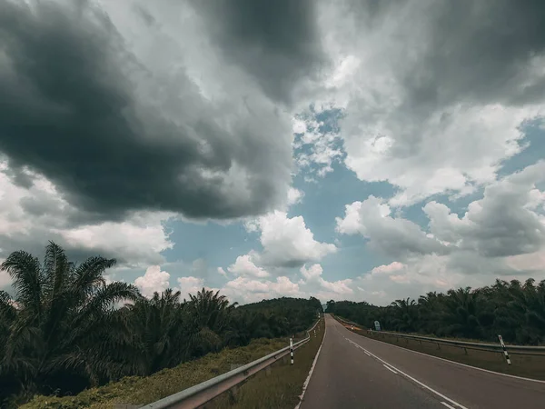 Empty Asphalt Road Negeri Sembilan Malaysia — Stock Photo, Image