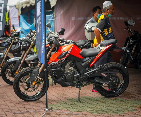 Kuala Terengganu Malaysia June 2022 Row Motorcycle Parking Roadside Terengganu — Photo