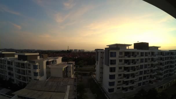 Bangi Malaysia April 2020 Bandar Seri Putra Sunrise Mco Movement — Video Stock