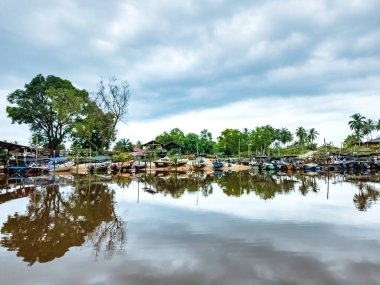 Fisherman boats in Merang, Terengganu, Malaysia.
