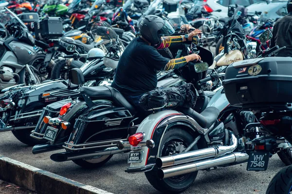 Kuala Terengganu Malaysia June 2022 Motorcycles Parking Roadside Terengganu Bike — Stok Foto